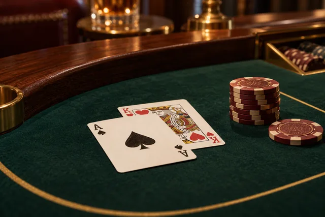 Blackjack equipment, illustrative image