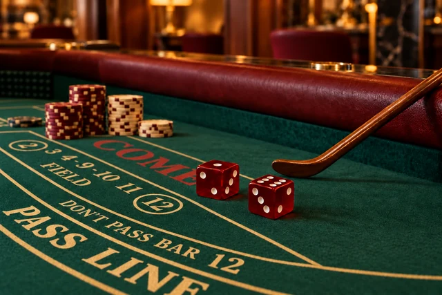 Craps equipment, illustrative image