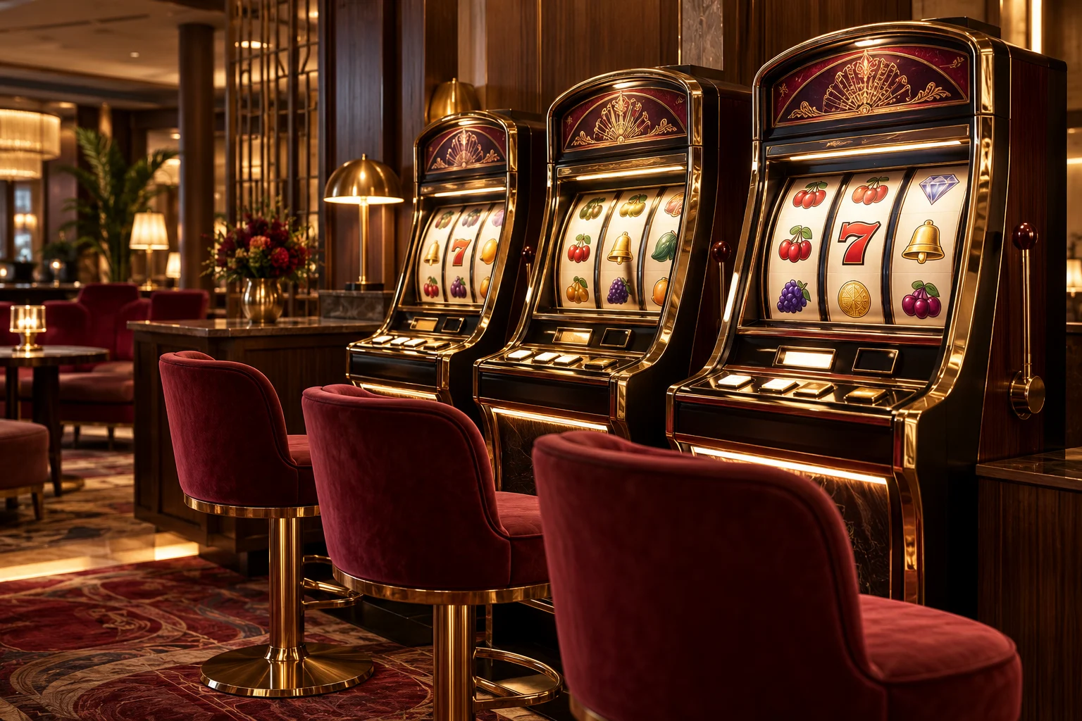 Slots equipment, illustrative image